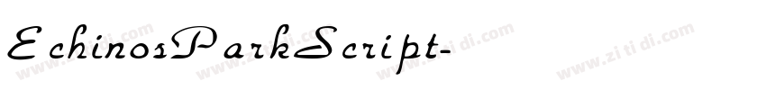 Echinos Park Script字体转换
